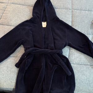 Cozy Gap Kids Hooded Bath Robe  - Navy Blue